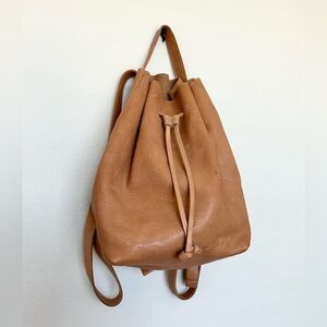 Madewell Somerset Leather Drawstring Backpack